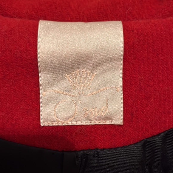 Authentic Red Wool Blend Jacket - Picture 3 of 6